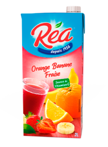 Réa Orange Banane Fraise, un jus particulièrement savoureux et gourmand