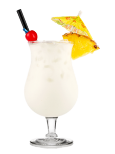 Cocktail à base de rhum et de lait de coco