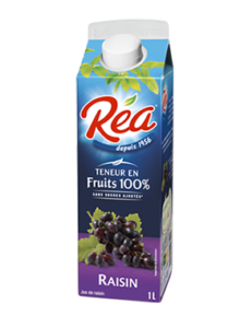 Réa Raisin, un jus au goût parfumé et naturellement sucré